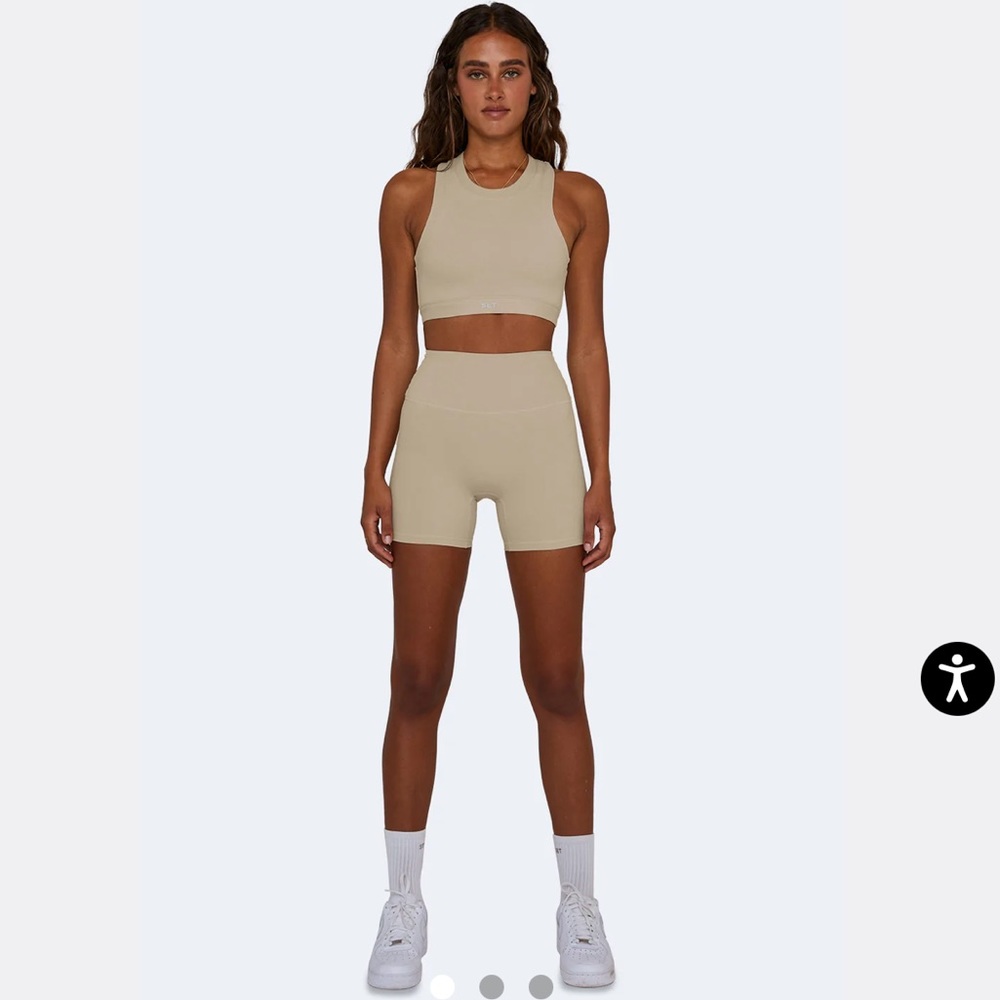 SET ACTIVE SPORTBODY™ BIKE SHORTS - MACADAMIA